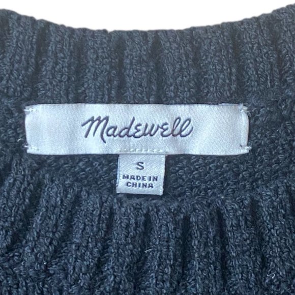 Madewell Minton Double Scoop Neck Boho Festival Neutral Knit Sweater Tank Top-S - Picture 10 of 15